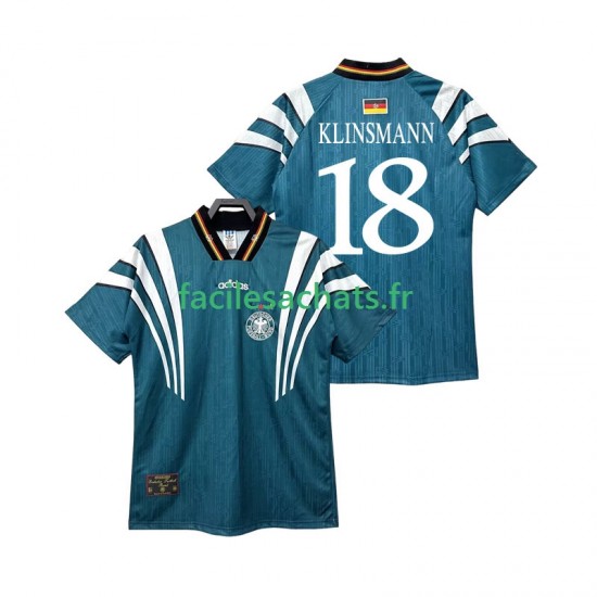 Maillot Allemagne KLINSMANN 18 Retro 1996 Extérieur Homme MC