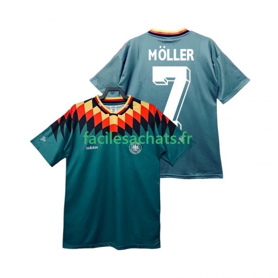Maillot Allemagne MOLLER 7 Retro 1994 Extérieur Homme MC