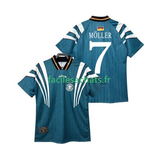 Maillot Allemagne MOLLER 7 Retro 1996 Extérieur Homme MC