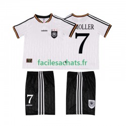 Maillot Allemagne Moller 7 Retro 1996 Domicile Enfant MC
