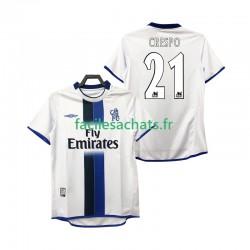 Maillot Inter Milan CRESPO 21 Retro 2003 2004 Extérieur Homme MC
