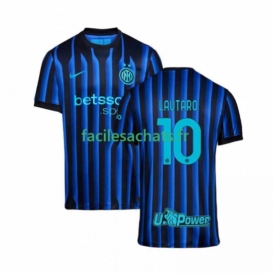 Maillot Inter Milan Lautaro Martinez 10 2025-2026 Domicile Homme MC