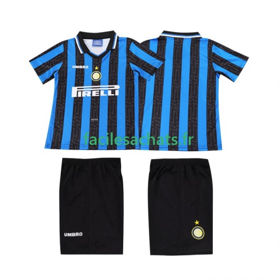 Maillot Inter Milan Retro 1997 1998 Domicile Enfant MC