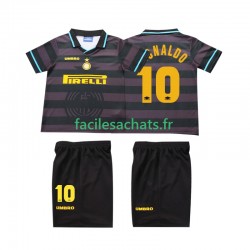Maillot Inter Milan Ronaldo 10 Retro 1997 1998 3ème Enfant MC