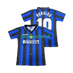 Maillot Inter Milan Ronaldo 10 Retro 1997 1998 Domicile Homme MC