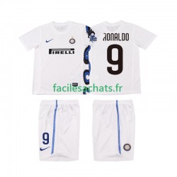 Maillot Inter Milan Ronaldo 9 Retro 2010 2011 Extérieur Enfant MC