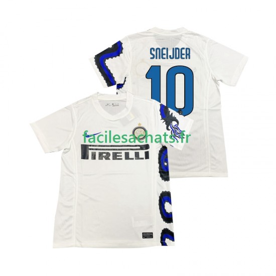 Maillot Inter Milan SNEIJDER 10 Retro 2010 2011 Extérieur Homme MC