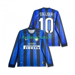 Maillot Inter Milan SNEIJDER 10 Retro 2009 2010 Domicile Homme ML