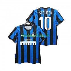 Maillot Inter Milan SNEIJDER 10 Retro 2009 2010 Domicile Homme MC