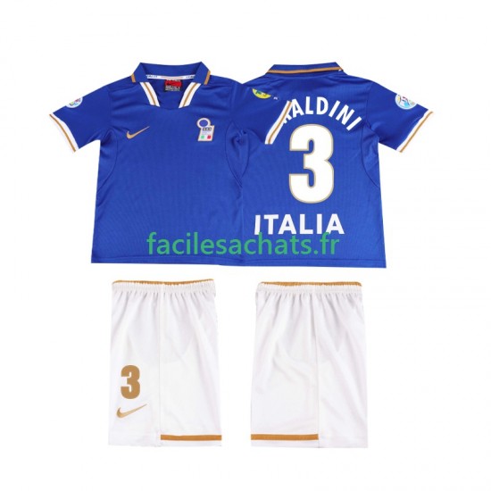 Maillot Italie MALDINI 3 Retro 1996 Domicile Enfant MC