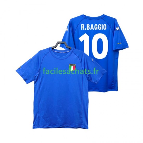 Maillot Italie Roberto Baggio 10 Retro 2000 Domicile Homme MC