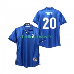 Maillot Italie Totti 20 Retro 1998 Domicile Homme MC
