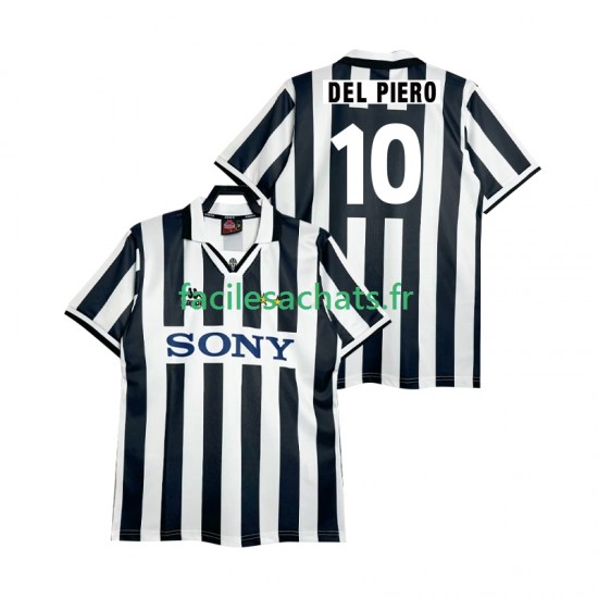 Maillot Juventus DEL PIERO 10 Retro 1995 1996 Domicile Homme MC