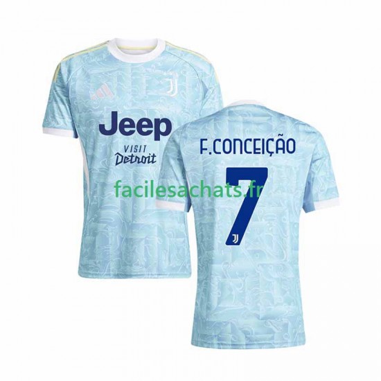 Maillot Juventus Francisco Conceicao 7 2025-2026 Extérieur Homme MC