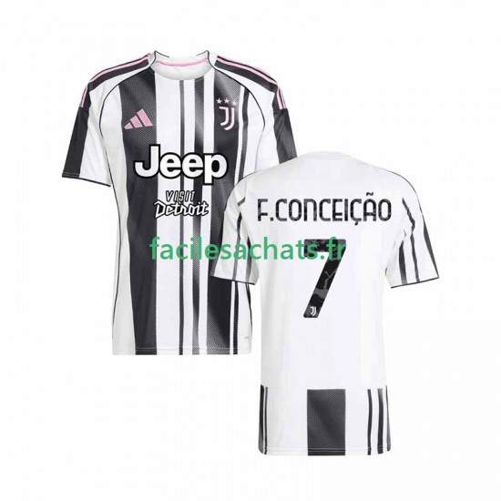 Maillot Juventus Francisco Conceicao 7 2025-2026 Domicile Homme MC
