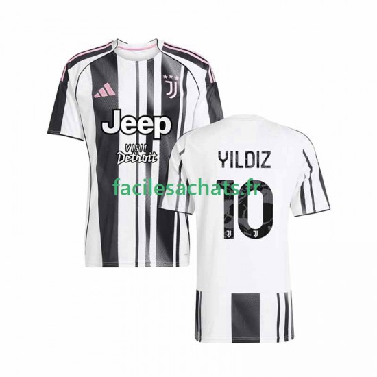 Maillot Juventus Kenan Yildiz 10 2025-2026 Domicile Homme MC