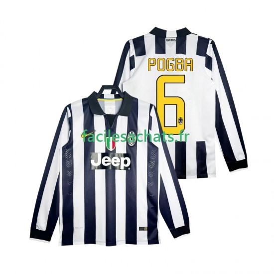 Maillot Juventus Pogba 6 Retro 2014 2015 Domicile Homme ML