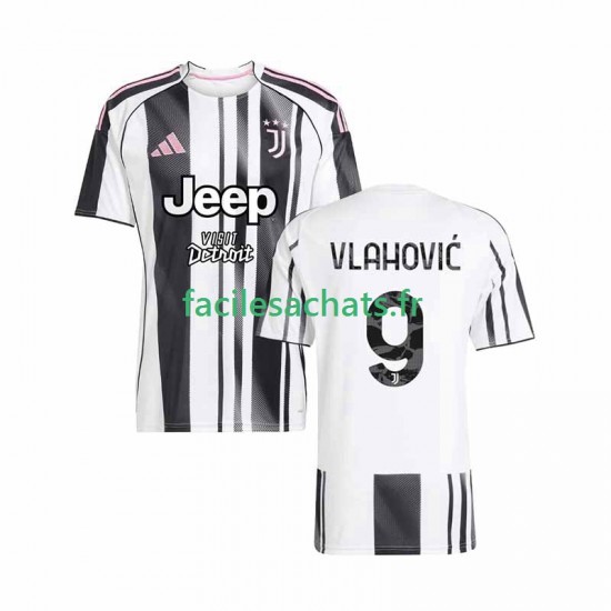 Maillot Juventus Vlahovic 9 2025-2026 Domicile Homme MC