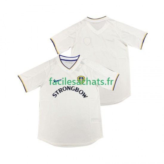 Maillot Leeds United Retro 2000 2001 Domicile Homme MC