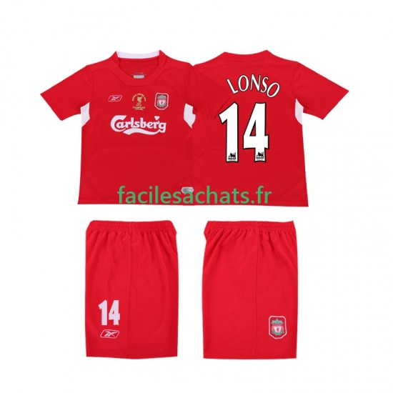 Maillot Liverpool ALONSO 14 Retro LWP 2004 2005 Domicile Homme MC