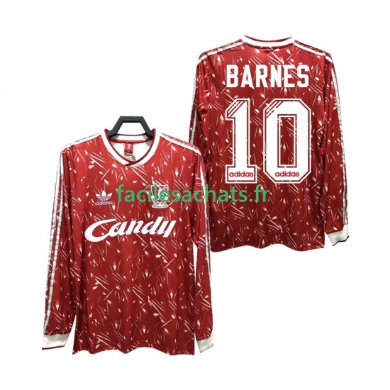 Maillot Liverpool BARNES 10 Retro 1989 1991 Domicile Homme ML