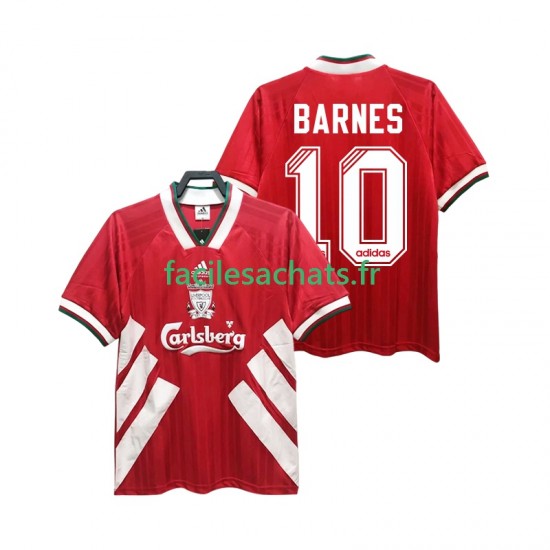 Maillot Liverpool BARNES 10 Retro 1993 1995 Domicile Homme MC