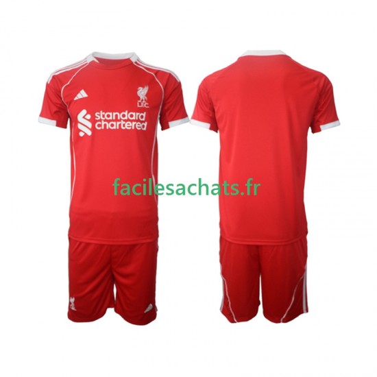 Maillot Liverpool 2025-2026 Domicile Enfant MC