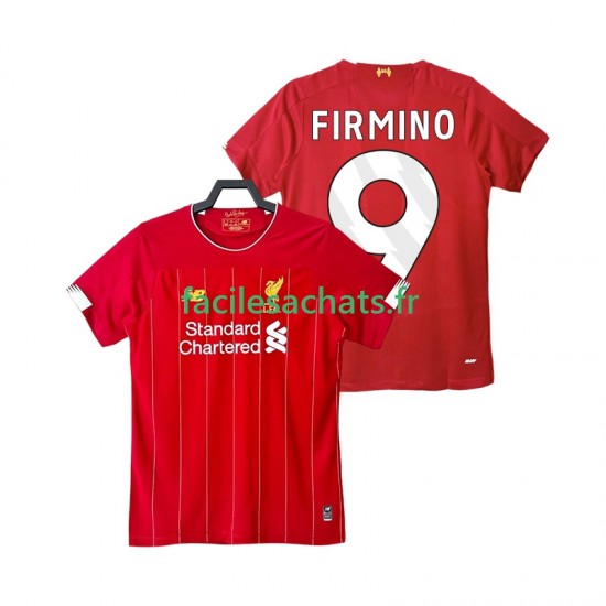 Maillot Liverpool FIRMINO 9 Retro 2019 2020 Domicile Homme MC