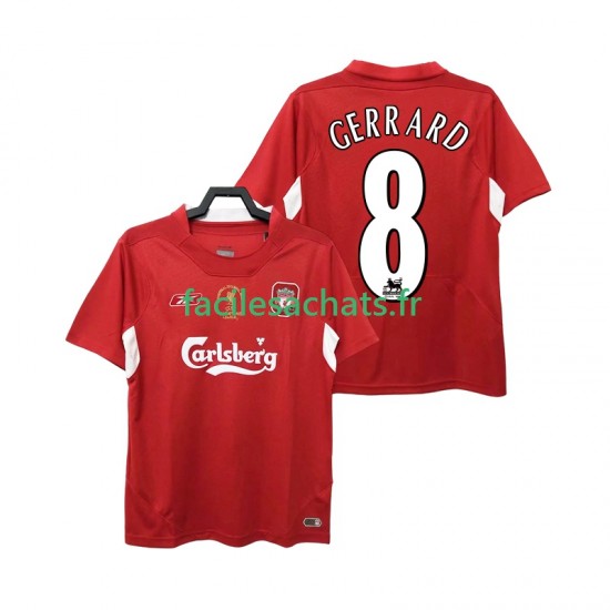 Maillot Liverpool GERRARD 8 Retro 2004 2005 Domicile Homme MC