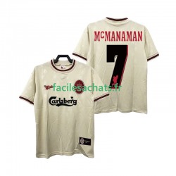 Maillot Liverpool MCMANAMAN 7 Retro 1996 1997 Extérieur Homme MC