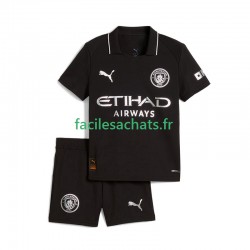 Maillot Manchester City 2025-2026 Extérieur Enfant MC