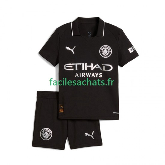Maillot Manchester City 2025-2026 Extérieur Enfant MC