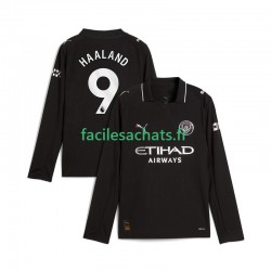 Maillot Manchester City Erling Haaland 9 2025-2026 Extérieur Homme ML