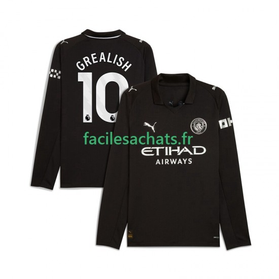 Maillot Manchester City Jack Grealish 10 2025-2026 Extérieur Homme ML