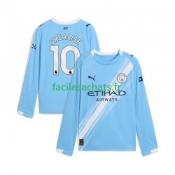 Maillot Manchester City Jack Grealish 10 2025-2026 Domicile Homme ML
