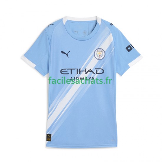 Maillot Manchester City 2025-2026 Domicile Femme MC
