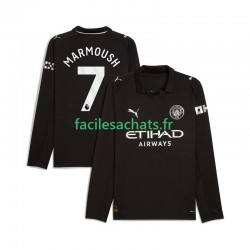 Maillot Manchester City Omar Marmoush 7 2025-2026 Extérieur Homme ML