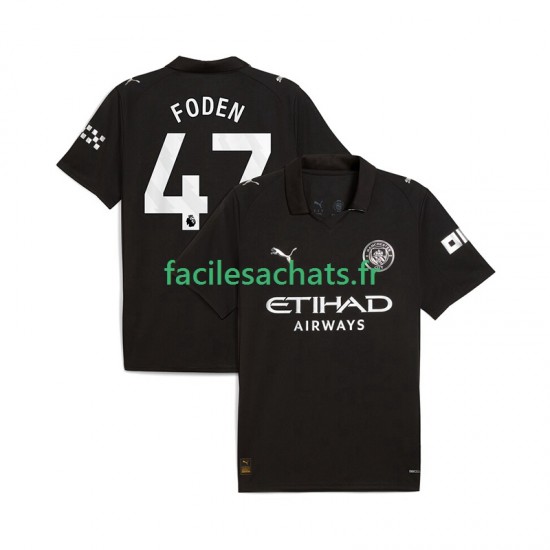 Maillot Manchester City Phil Foden 47 2025-2026 Extérieur Homme MC