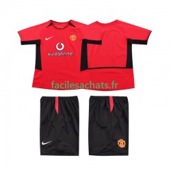 Maillot Manchester United Retro 2002 2004 Domicile Enfant MC