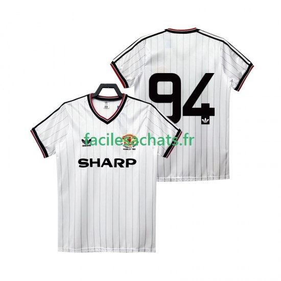Maillot Manchester United 94 Retro 1983 1984 Extérieur Homme MC
