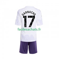 Maillot Manchester United Alejandro Garnacho 17 2025-2026 Extérieur Enfant MC