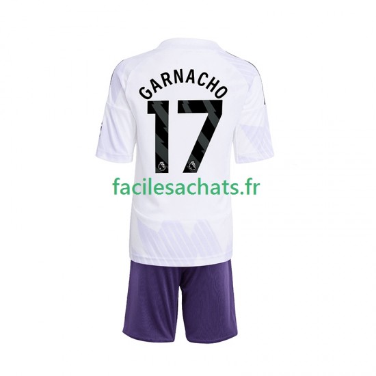 Maillot Manchester United Alejandro Garnacho 17 2025-2026 Extérieur Enfant MC