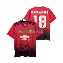 Maillot Manchester United B.FERNANDES 18 Retro 2018 2019 Domicile Homme MC
