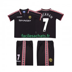 Maillot Manchester United Beckham 7 Retro 1998 1999 Extérieur Enfant MC