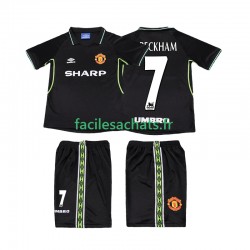 Maillot Manchester United Beckham 7 Retro 1998 1999 3ème Enfant MC