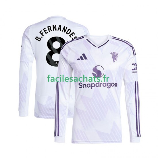 Maillot Manchester United Bruno Fernandes 8 2025-2026 Extérieur Homme ML