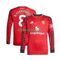 Maillot Manchester United Bruno Fernandes 8 2025-2026 Domicile Homme ML