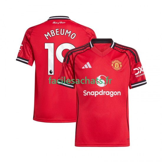 Maillot Manchester United Bryan Mbeumo 19 2025-2026 Domicile Homme MC