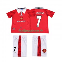Maillot Manchester United CANTONA 7 Retro 1996 1997 Domicile Enfant MC