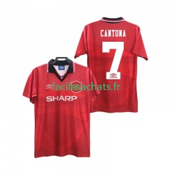 Maillot Manchester United CANTONA 7 Retro 1994 1996 Domicile Homme MC